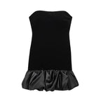 Catherine Velvet Backless Mini Dress