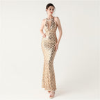 Slim Fit Hip Sequined Evening Dress