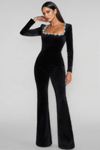 Magni Long Sleeve Studded Jumpsuit