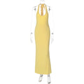 Holley Backless Halter Maxi Dress