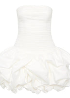 Celeste Strapless Bubble Mini DressRuched Bodice Party Silhouette