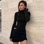 Kylee Slim Fit Turtleneck Top