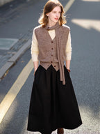 Vintage Draped Knit Top