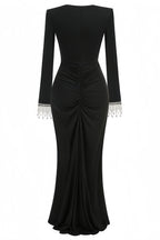 Aila Black Twisted Maxi Dress