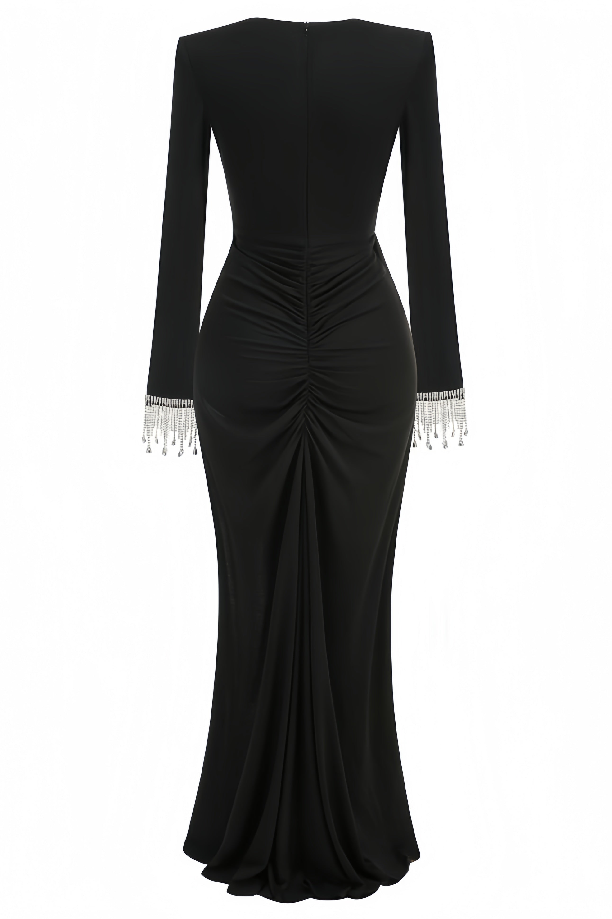 Aila Black Twisted Maxi Dress