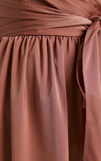 Limelight Satin High Low Maxi Dress Mauve