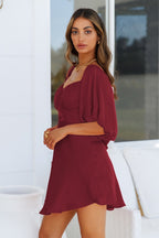 Della Balloon Sleeve Dress Orchid FINAL