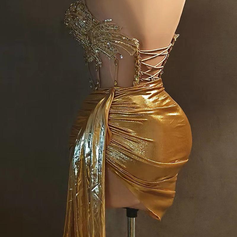 Sequin Short Skirt  - Nightclub Party Dress