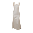 Design Shiny Camisole Socialite Slim Hip Dress