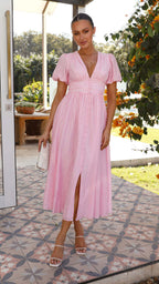 Lyara Midi Dress Pink
