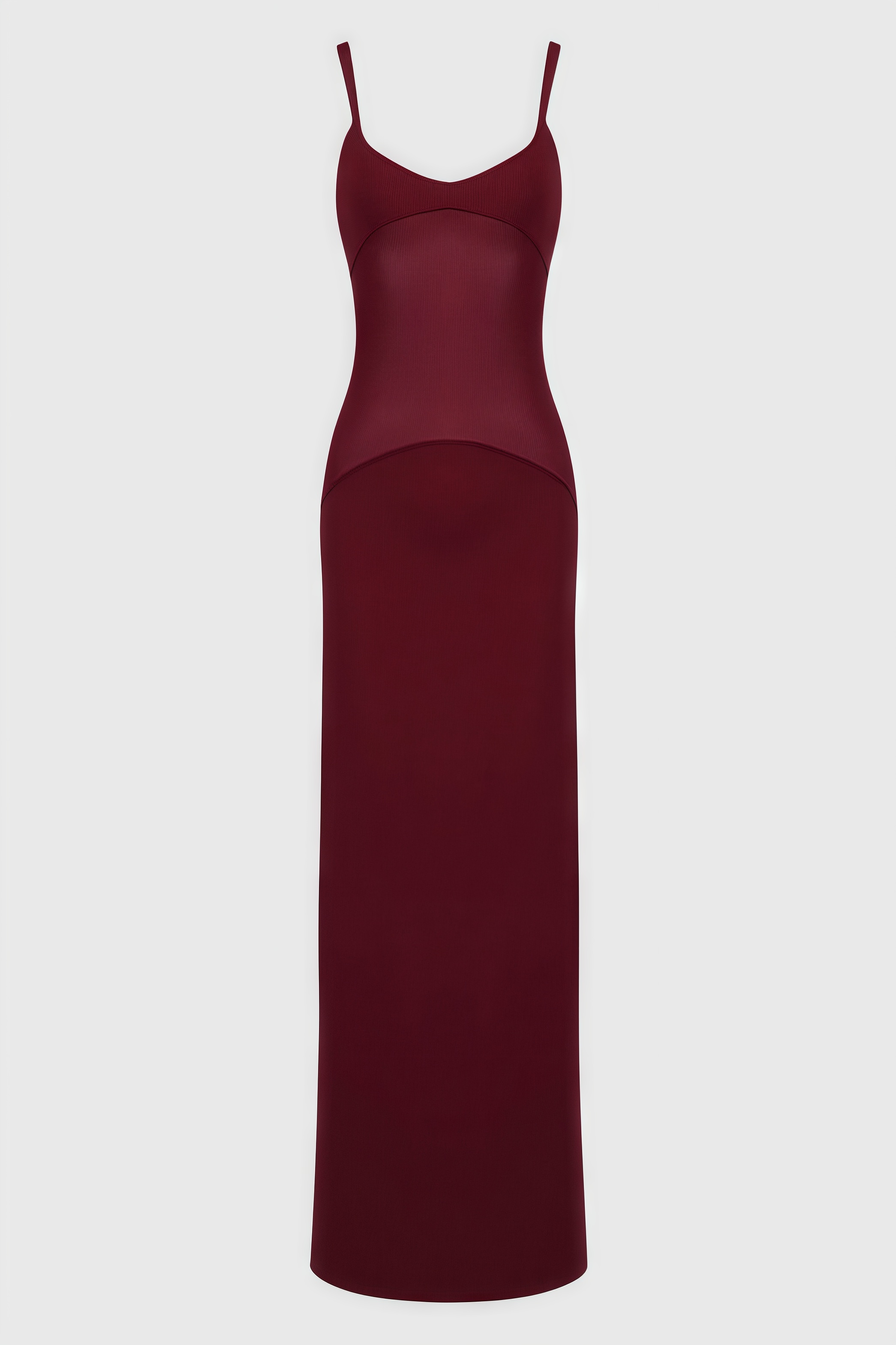 Eirand Red Halter Mesh Maxi Dress