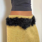 Naya Metal Buckle Furry Belt