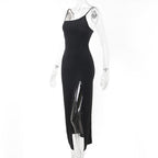 Sorano Slit Dress Black