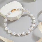 Vintage Baroque Pearl Irregular Statement Necklace
