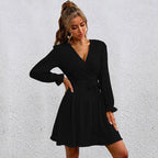Julianna Satin Ruffle Mini Dress FINAL