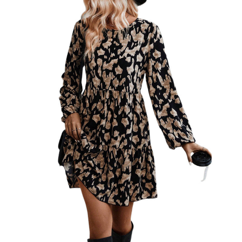 Maribel Premium Women's Blouse Dress with a Fine Floral Pattern and a Flattering Cut Boutique Collection