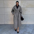 Amen Batwing Belted Wool Coat