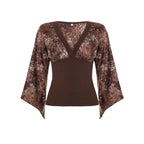 Talaya Floral Bell Sleeve Top