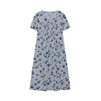 Jenni Statement Women's Floral Midi Dress with Pleated Design Boutique Collection