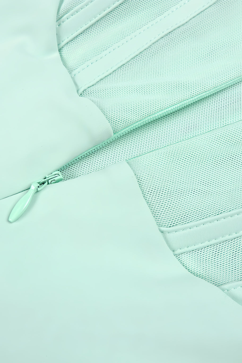 Gened Green Ribbon Sheer Chiffon Maxi Dress