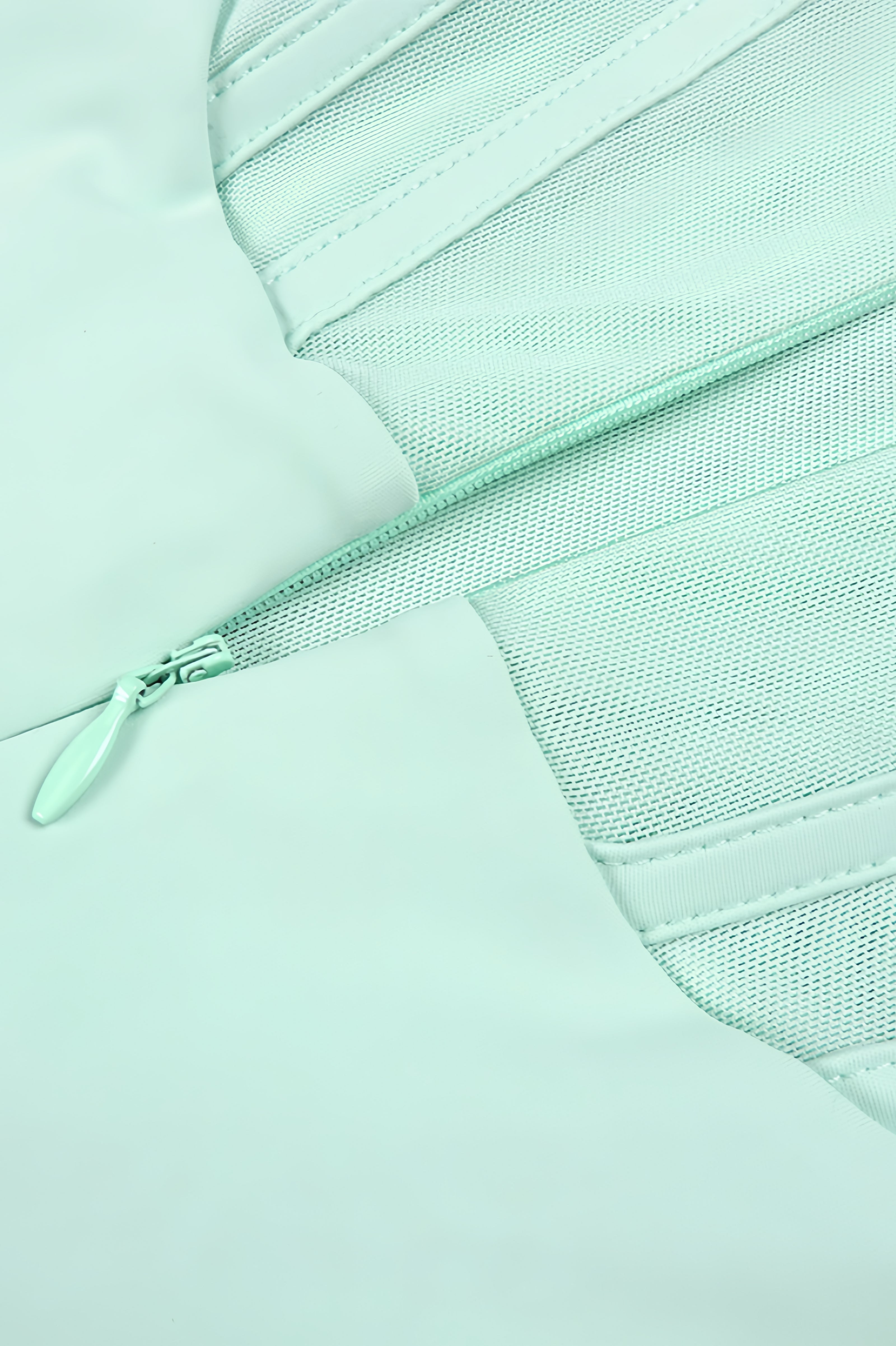 Gened Green Ribbon Sheer Chiffon Maxi Dress