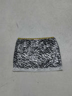 Zaylie Sequin Zebra Mini Skirt