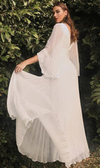 Deep V Plunge Plunge Long Sleeve Dress Slim Dress