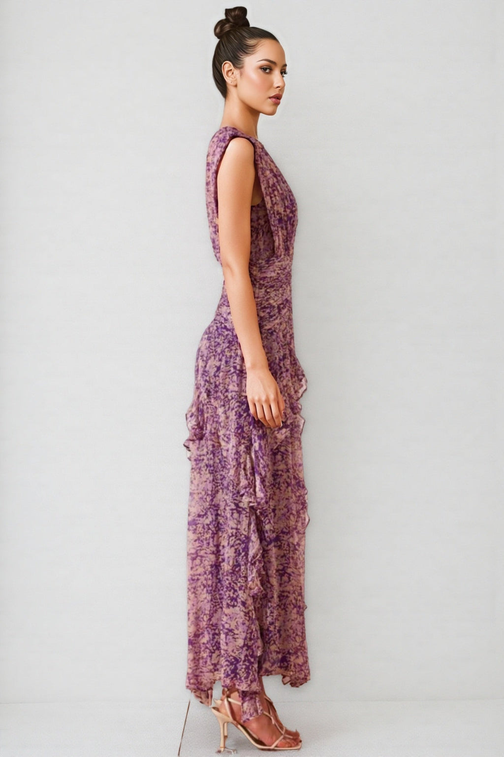 Phaedra Round Neck Sleeveless Maxi Dress