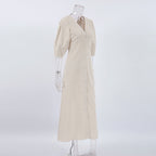 Gemini Rising Dress Off White