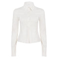 Arlynn Ruched Back Button-Up Shirt