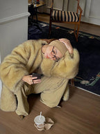 Kloey Faux Fur Plush Coat