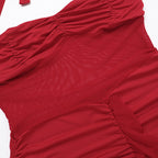 Raze Halter Dress Red