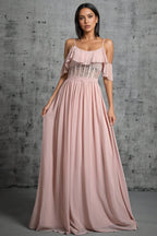 Kendra Lace Strapless Backless Maxi Dress