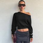 Aisha Knit One Shoulder Top