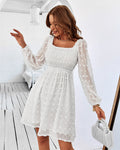 Treat Yourself Pocketed Pom Dress Champagne