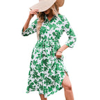 Sedra Paisley Boho Maxi Dress Green