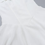 Fring Tube Dress White