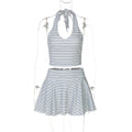 Rheya Striped Knit Mini Skirt Set