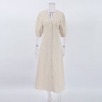 Gemini Rising Dress Off White