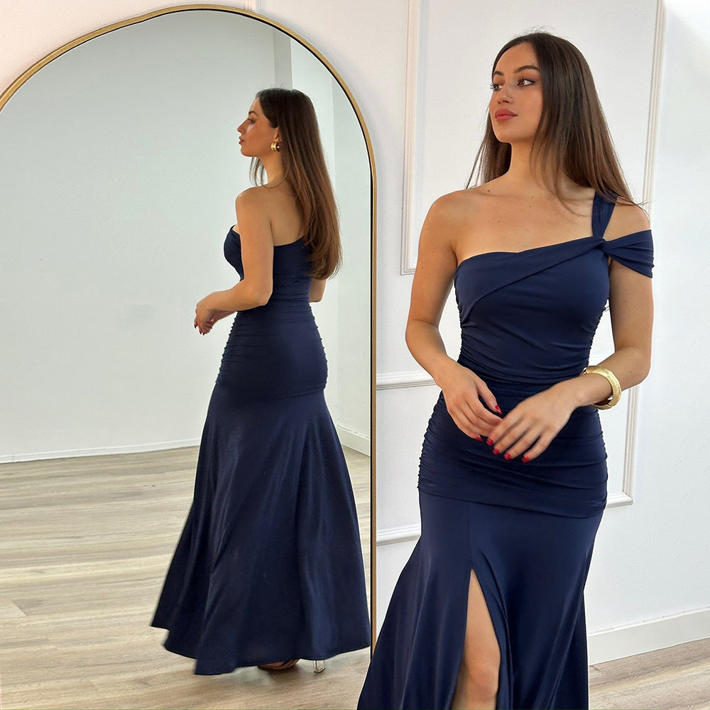 Elara Maxi Dress Navy Blue