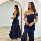Elara Maxi Dress Navy Blue