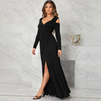 Classic Dress Elegant Elegant V Neck Split Dress
