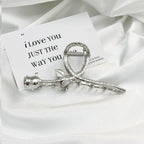 Premium Gold Silver Metallic Hair Claw