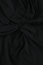 Aila Black Twisted Maxi Dress