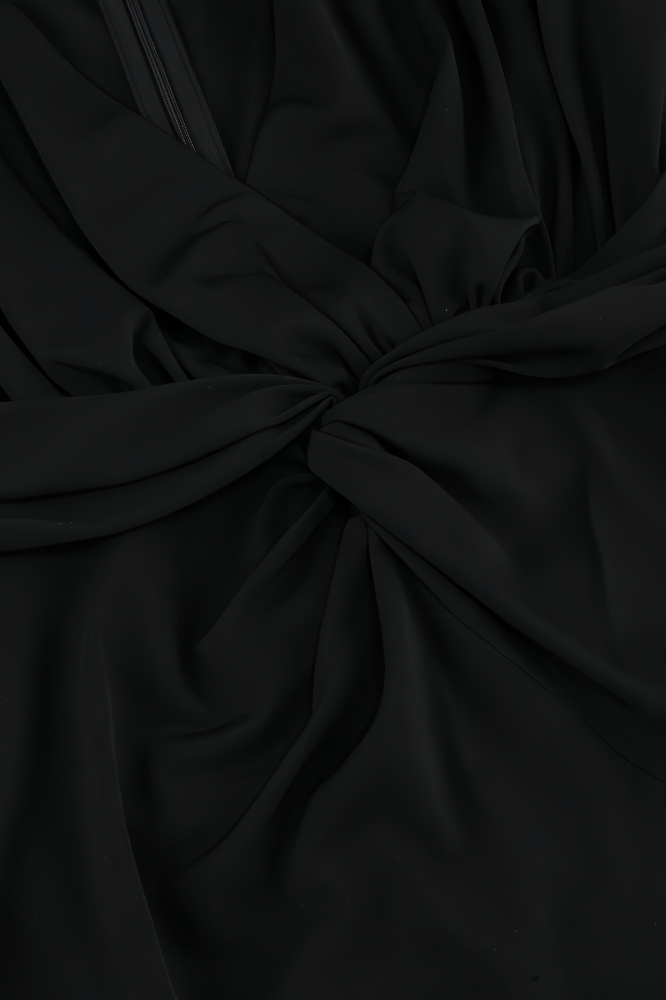 Aila Black Twisted Maxi Dress