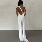 Halterneck Sleeveless Open Back Dress