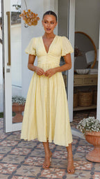 Lyara Midi Dress Yellow