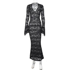 Sariyah Sheer Lace Maxi Dress