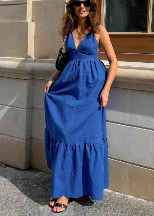 Celeste Strappy TieRed Maxi Dress