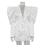 Lamb Leg Sleeve French Dress Niche Design Collared Short Elegant Dress